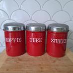 Voorraad koffie thee suiker, Antiek en Kunst, Antiek | Emaille, Ophalen
