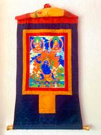 Mooie grote thangka: Mahakala., Antiek en Kunst, Kunst | Niet-Westerse kunst, Ophalen of Verzenden