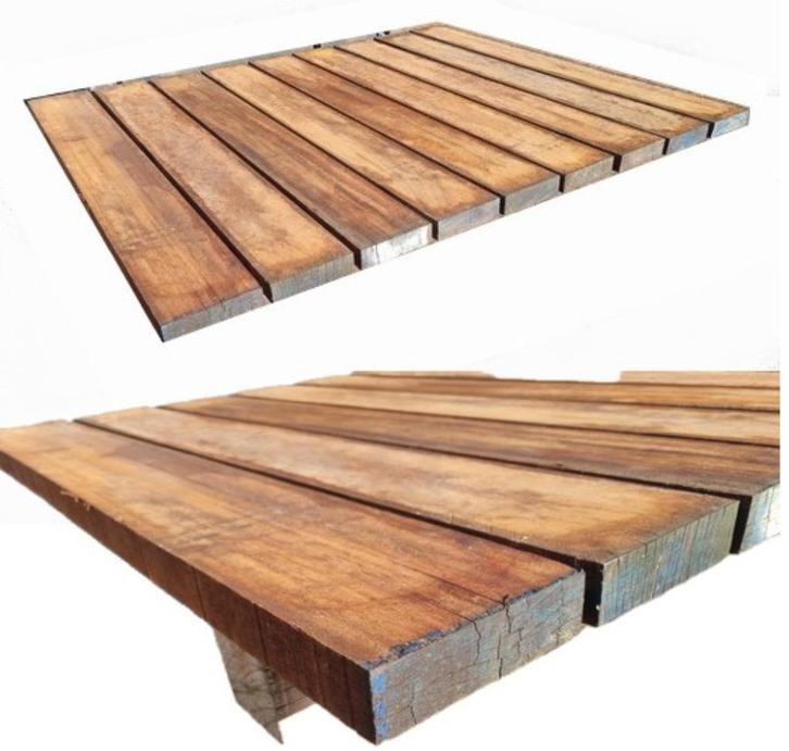 Hardhouten brugdekdelen, Tuin en Terras, Palen, Balken en Planken, Planken, Hardhout, Ophalen