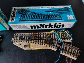 Märklin H0 5139R Electrisch wissel en 5102 passtukje beschikbaar voor biedingen
