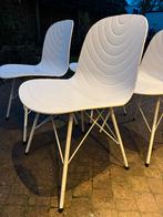 Witte Eetkamerstoelen - Set van 4, Ophalen, Kunststof, Gebruikt, Wit