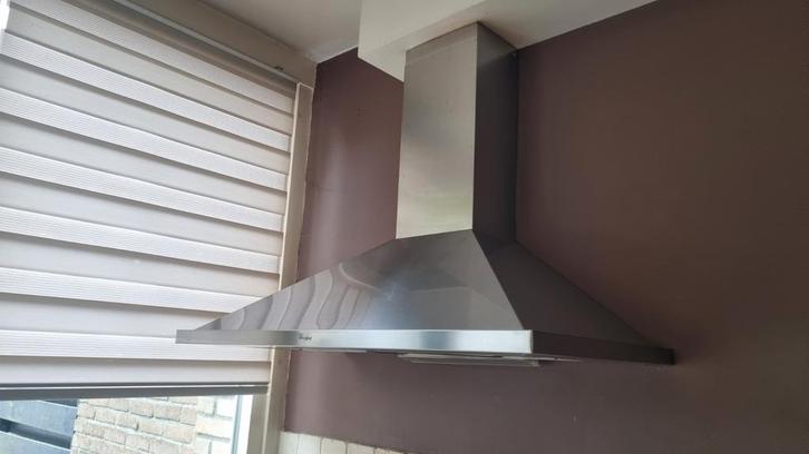 Whirlpool afzuigkap AKR 916 IX, Witgoed en Apparatuur, Afzuigkappen, Gebruikt, Wandschouwkap, Ophalen