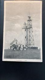 URK  Vuurtoren (2) huisje en volk vóór 1930, Ophalen of Verzenden