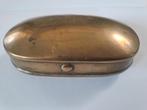 Antieke messing tabaksdoos 19e eeuw, Antiek en Kunst, Antiek | Koper en Brons, Ophalen of Verzenden