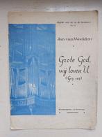 Jan van Weelden - Grote God, wij loven U - bladmuziek orgel, Muziek en Instrumenten, Orgel, Gebruikt, Ophalen of Verzenden, Artiest of Componist