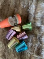 aluminium MINI bekers met etui, Ophalen of Verzenden, Huis en Inrichting
