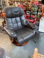 Fauteuil Zweedse geweldige mooie leren relax fauteuil, Huis en Inrichting, Fauteuils, Ophalen of Verzenden, Zo goed als nieuw