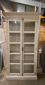 Vitrinekast tweedeurskast boekenkast servieskast, Ophalen, 100 tot 150 cm, 200 cm of meer, Zo goed als nieuw