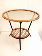 Rohe Noordwolde jaren 60 sixties rotan design bijzettafeltje, Ophalen