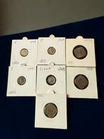 Stuivers, Postzegels en Munten, Munten | Nederland, Koning Willem III, Setje, Zilver, Ophalen of Verzenden