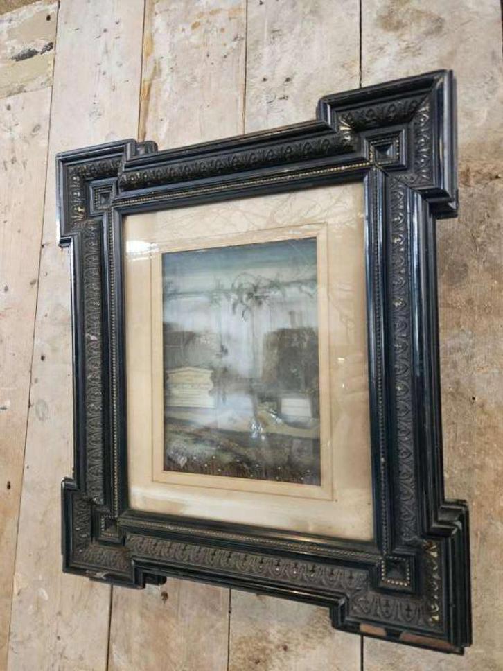 oude victoriaanse lijst ``WOONWINKEL RUSTIEK``, Antiek en Kunst, Curiosa en Brocante, Ophalen of Verzenden