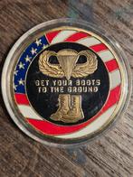 Amerikaanse Parachutisten Challenge Coin, Ophalen of Verzenden, Overige soorten, Amerika, Overige typen
