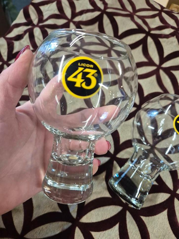 2 Licor 43 Likeur Glazen, Verzamelen, Glas en Borrelglaasjes, Zo goed als nieuw, Overige typen, Ophalen of Verzenden