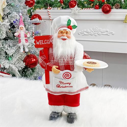 Kerstman Pop 4 (Kerst Poppetje Figuurtje Beeldje Decoratie), Diversen, Kerst, Nieuw, Verzenden