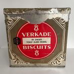Vintage, antiek Verkade blik, winkelblik, Verzamelen, Blikken, Ophalen of Verzenden, Gebruikt, Beschuit, Verkade