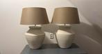 2x kruiklamp van steen incl kap, Huis en Inrichting, Lampen | Tafellampen, Ophalen, Zo goed als nieuw, 50 tot 75 cm