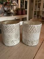 Riviera maison vrote wax houders, Ophalen of Verzenden, Zo goed als nieuw, Rond, Minder dan 25 cm