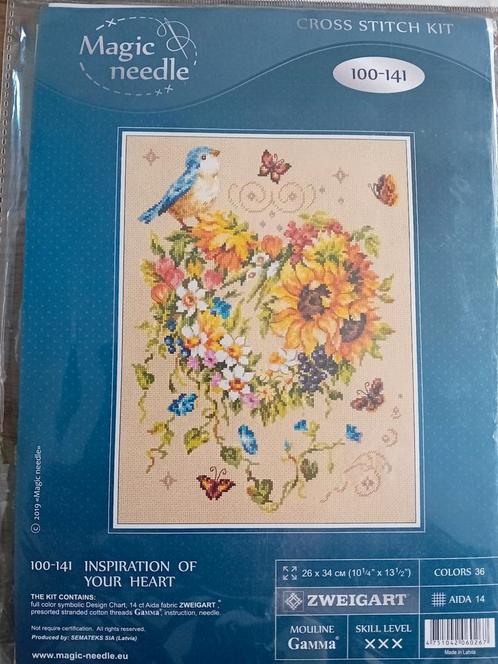 Borduurpakket Inspiration of your heart, Hobby en Vrije tijd, Borduren en Borduurmachines, Nieuw, Borduurpakket, Handborduren