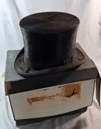 Vintage hoge hoed met doos Alkmaar, Ophalen of Verzenden