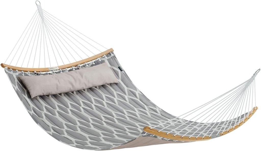 SONGMICS luxe hangmat 200140 cm – met kussen – tot 225 kg, Opvouwbaar, Meerpersoons, Nieuw, Ophalen of Verzenden