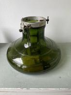 Vintage kerstboomstandaard van groen glas. Bulach.   Vintage, Antiek en Kunst, Antiek | Glas en Kristal, Ophalen of Verzenden