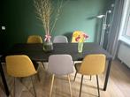 eettafel met stoelen, Huis en Inrichting, Tafels | Eettafels, Ophalen, 50 tot 100 cm, Zo goed als nieuw, Vijf personen of meer
