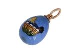 Rusland 14k gouden ei emaille broedende kip faberge hanger, Sieraden, Tassen en Uiterlijk, Ophalen of Verzenden, Goud, Hanger