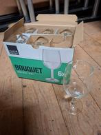 36 Wijnglazen Royal Leerdam Bouquet in Opbergbak, Ophalen, Glas of Glazen, Gebruikt, Glas