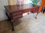 Klassieke mahonie houten schrijftafel bureau, desk., Antiek en Kunst, Antiek | Meubels | Tafels, Ophalen of Verzenden