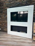 Te koop: Safretti wandmeubel televisie en haard, Huis en Inrichting, Kasten | Televisiemeubels, Ophalen, Zo goed als nieuw, 25 tot 50 cm