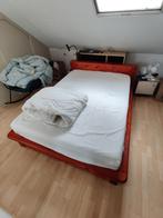Bed 140x200 incl. Deken (200x200) met opberglades, Huis en Inrichting, Slaapkamer | Bedden, Ophalen, Gebruikt, Wit, Tweepersoons
