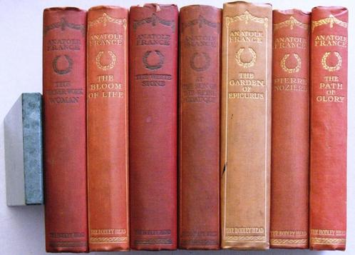 7 Boeken Anatole France 1908-1923 John Lane The Bodley Head, Antiek en Kunst, Antiek | Boeken en Bijbels, Ophalen of Verzenden