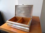 Art Deco Doos verzilverd, Speelkaarten, Antiek en Kunst, Ophalen of Verzenden, Zilver