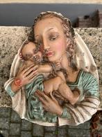 Plaquette Maria met kind, Gips, Ophalen of Verzenden