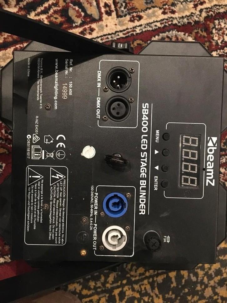 2x Beamz SB400 LED Stage Blinder - Perfect voor podium!, Muziek en Instrumenten, Licht en Laser, Gebruikt, Licht, Stroboscoopeffect
