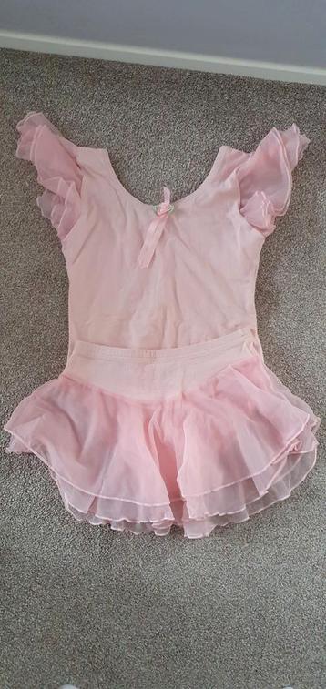 Roze Balletpakje met Rokje - Maat 12/14 beschikbaar voor biedingen