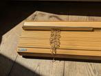 Veneta Sensations 50mm PVC houtlook jaloezie - kleur Eiken, Ophalen, 100 tot 150 cm, Nieuw, 50 tot 100 cm