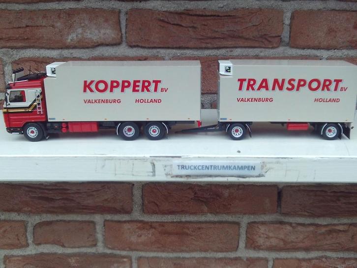 Tekno  Scania  143 - 500  van  Koppert., Hobby en Vrije tijd, Modelauto's | 1:50, Nieuw, Bus of Vrachtwagen, Tekno, Ophalen of Verzenden
