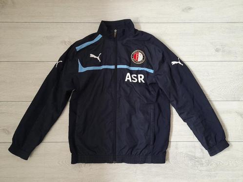Feyenoord jas 'ASR', donkerblauw (maat 164) z.g.a.n., Verzamelen, Sportartikelen en Voetbal, Zo goed als nieuw, Feyenoord, Verzenden