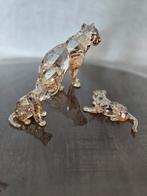 Swarovski Luipaard Amoerset)( Moeder en Welpen Kristal, Verzamelen, Swarovski, Verzenden, Zo goed als nieuw, Figuurtje