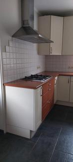 Hoekkeuken vanille/kersen, Huis en Inrichting, Keuken | Complete keukens, Ophalen, Gebruikt, Hoekkeuken, Kunststof