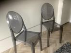2 Kartell stoelen, Huis en Inrichting, Stoelen, Ophalen, Gebruikt, Grijs, Twee