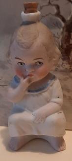 Antiek Biscuit Suikerwater Popje, Ophalen of Verzenden, Zo goed als nieuw, Steen, Aardewerk of Keramiek, Overige thema's