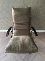 Te koop draai fauteuil groen zgan, Huis en Inrichting, Fauteuils, Ophalen, 75 tot 100 cm, Zo goed als nieuw, Metaal