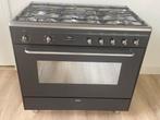 Smeg fornuis 5 pits electrische heteluchtoven 90 cm zwart, Witgoed en Apparatuur, Fornuizen, Ophalen, Gebruikt, 60 cm of meer