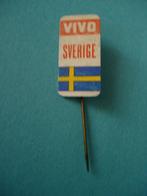 Speldje van VIVO (Zweden) ook de vlag is afgebeeld, Verzenden, Zo goed als nieuw, Merk, Speldje of Pin