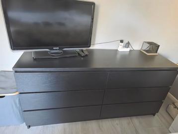 ikea Malm 6 ladenkast zwart - afbeelding 1