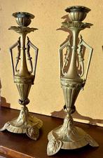 Empire kandelaars, Antiek en Kunst, Ophalen of Verzenden, Koper of Brons