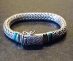 Best to buddha nieuwe zilveren armband wishe bleu., Nieuw, Ophalen of Verzenden, Met edelsteen, Zilver