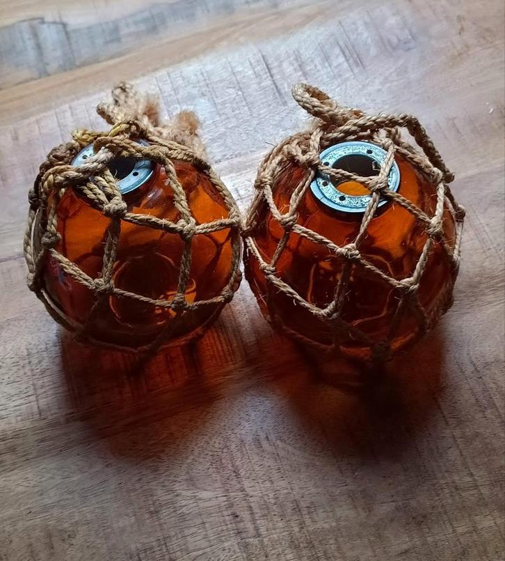 Glazen visnetdrijvers, Antiek en Kunst, Curiosa en Brocante, Ophalen of Verzenden